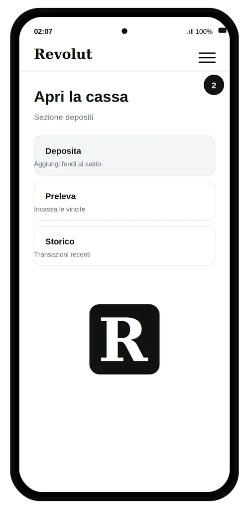 Revolut Aprite la cassa